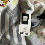 Just Cavalli NWOT  Italy Silk Twill Floral, Spot & Stripe Tunic Dress 38 IT Photo 9