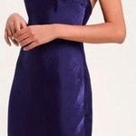 Lulus Blue Satin Dress Photo 0