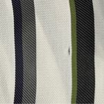 AYR Women’s Size XS Cream Green Black Striped Tie Neck Button Down Midi Dress Photo 11