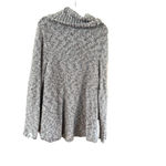 Lane Bryant Women's Plus 18/20 Heather Grey Pink Cowl Neck Sweater Photo 2