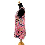 Lilly Pulitzer  Resort Jackie Shift Dress 100% Silk Navy Banana Flambé Size Small Photo 5