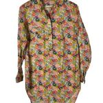 Coach Hadley Multi Color Floral Long Sleeve Tunic S Photo 0