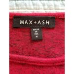 Max + Ash Knit Babydoll Mini Dress Womens Balloon Sleeve Round Neck Raisin Red M Size M Photo 4