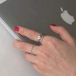 Heart Ring, Silver Heart Ring, S925 Heart Ring, Stacking Ring Photo 0