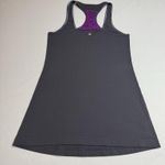 Lululemon Racerback Tank Top CRB sz 6 Coal Very Violet Ruffle EUC Rare Athletic Photo 0