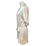 Overlover Cherokee Pink Powder Satin‎ Romper Playsuit Size XS Photo 6