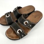 Clarks Womens Leather Bendables Lexi Willow Slip-On Flats Sandals Black Size 9.5 Photo 0