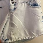 Blue Spice Women's Denim Shorts size 13 Waist 34” to 36” White & Blue Acid Wash Photo 2