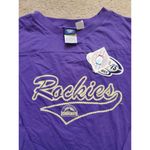 Colorado Rockies Baseball Unisex XL White Purple Long‎ Sleeve Shirt NWT Photo 4