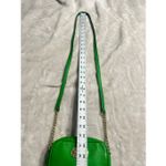 Michael Kors  Charlton Green Leather Gold Push Lock Crossbody Shoulder Bag Purse Photo 7