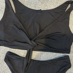 Naked Wardrobe  Black Front Tie Bikini Photo 3