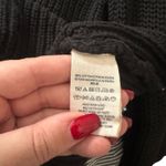 Free People  Damsel Flare Sleeve Ribbed‎ Knit Sweater Black Small Photo 4