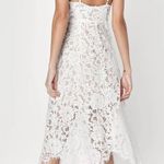 Lulus White Lace Midi Dress Photo 1