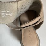 Cole Haan  Gray Perforated Peep Toe Booties Heels Women 7.5B Cutout Photo 7