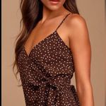 Monteau NWT  Los Angeles Polka Dot Peplum Top Photo 0