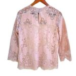 Heartloom Revolve Women's Dusty Pink Lace Coquette Top Blouse New Photo 11