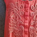 Free People size S coral asymmetrical Handkerchiefs hem blouse tank top Photo 6