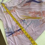 Free People Clear Skies mini dress asymmetrical long sleeves floral print Sz SM Photo 3