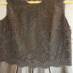 Calvin Klein  Lace and Faux Leather Dress Photo 2