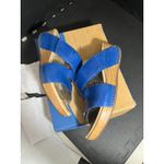 Dansko  Lacee Burnished Calf Leather‎ Strappy Sandal Cobalt Blue Womens 40 US 9.5 Photo 3