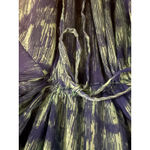 Spiaggia Dolce  Kaftan Cover Up Blue Teal Tie Dye Rayon M Photo 3