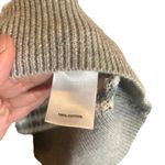 Caslon Gray Striped Hooded Cotton Knit Full Zip Jacket Women Sz L Photo 7