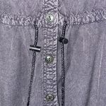 Maurice's Premium M Lightweight Jacket shirt Gray Embroidered Shoulders & Back Photo 4