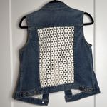 Two by Vince Camuto Denim Best with Knit Back Panel Photo 1