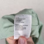 Elodie  Knee Length Skirt Green White Women's XS Ditzy Floral Pattern Tiered Belt Photo 4