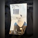 Betsey Johnson Vintage  Y2K 90’s Black Burgundy Velvet Metallic Dress Size S NWT Photo 11