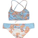 new Submarine ❤︎ Highs + Lows Print Bikini Set ❤︎ Cherry Blossom on Baby Blue Size XS Photo 3
