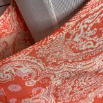 Lucy & Laurel Coral Boho Paisley Racerback Tank Top Size Medium Photo 7