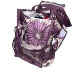 Thirty One Organizing Utility Tote Bag 15" Plum Awesome Blossom Storage Carryall Purple Photo 3
