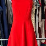 Rihoas Red Boat Neck High Waisted Mini Dress Photo 8