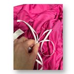 Lulus M Magenta Chiffon Maxi Dress Side Slit V Photo 7