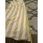 Christopher & Banks  Yellow‎ White Striped Tie Back Midi Dress Women’s  Size 16 Photo 4