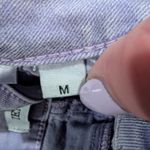 Zenana Outfitters Lavender Garment Dyed Frayed Denim Shorts M | Cottagecore Pastel Casual Photo 3