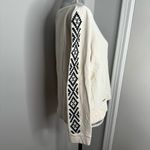 Ralph Lauren Cream Pullover with Aztec Embroidered Sleeves. LRL Women’s Pullover. Crew Neck. Photo 1