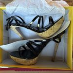 My Delicious Shoes Black Strappy Heels Pumps 9 Photo 0