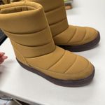 Madewell  Toasty Puffer Boots Womens 6 Snow Tan Slip On Warm Winter Waterproof Photo 7