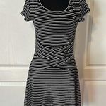 41 HAWTHORNE BLACK & WHITE STRIPE T SHIRT MINI DRESS Photo 0