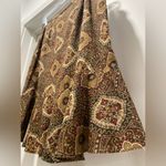 Loft VTG Ann Taylor Brown Medallion Print Mid-Length Skirt With Ruffle Hem - 8 Photo 14