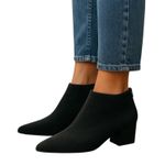 Bettye Muller  Quill Pointed Toe Wool Booties Purple Size 8.5 Photo 0