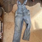 Free People  Light Blue Denim Overalls size 29 Photo 4