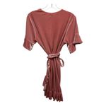 MISA Los Angeles NWT  Desma Crushed Velvet Wrap Dress Pink Medium Photo 9