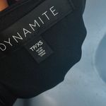 Aritzia Dynamite One Shoulder Long Sleeve Jersey Ruched Midi Dress Black XS Photo 7