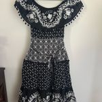 Marc Anthony By Anthropologie Embroidered Pommed Midi Dress Off The Shoulder Belted Sz 2 Photo 8