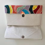 Anthropologie Beaded Abstract Wave Clutch Photo 1