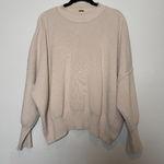 Free People Tan Oversize Ribbed Knit Sweater  Photo 0