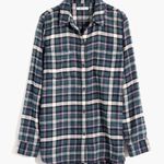 Madewell  Flannel Classic Ex-Boyfriend Shirt in Baywood Plaid Photo 3